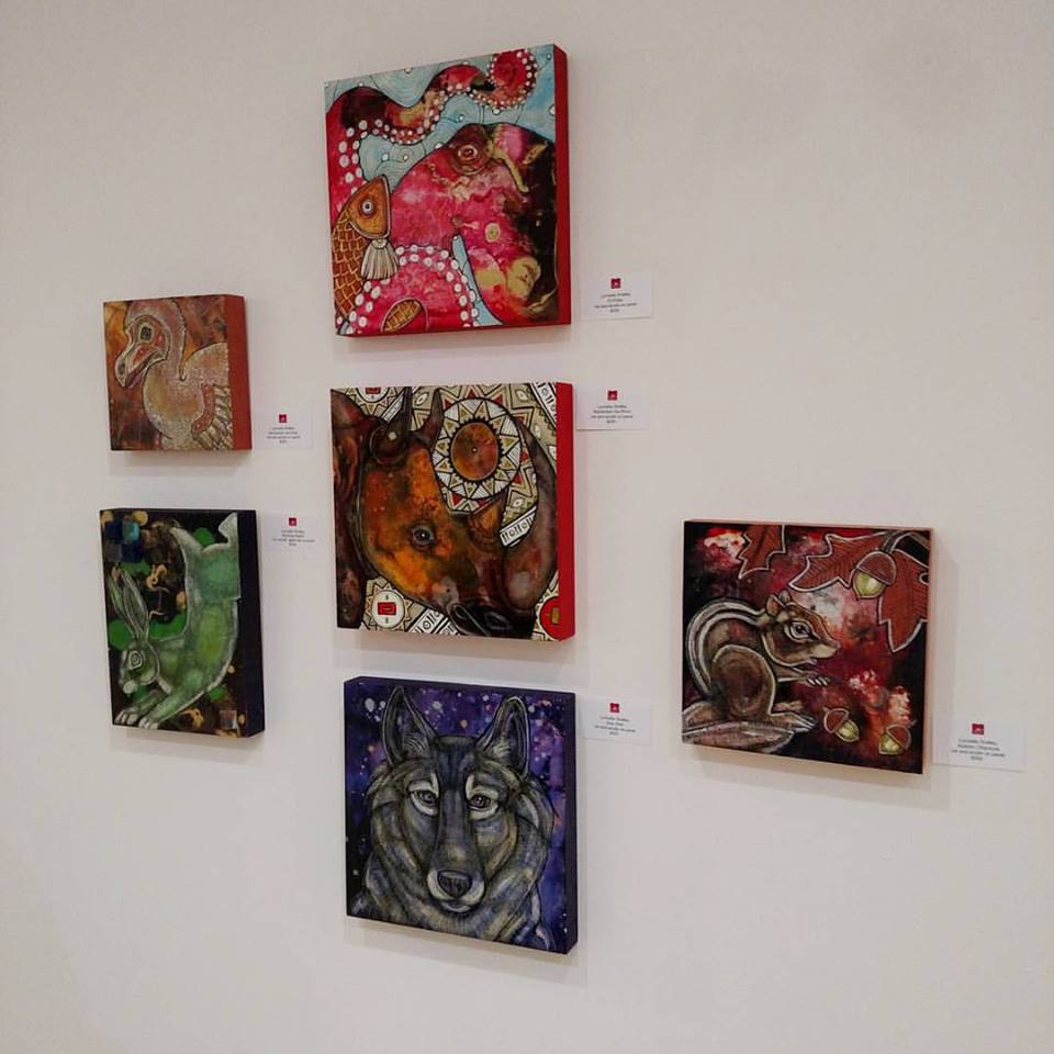 rhinoceros african wildlife art