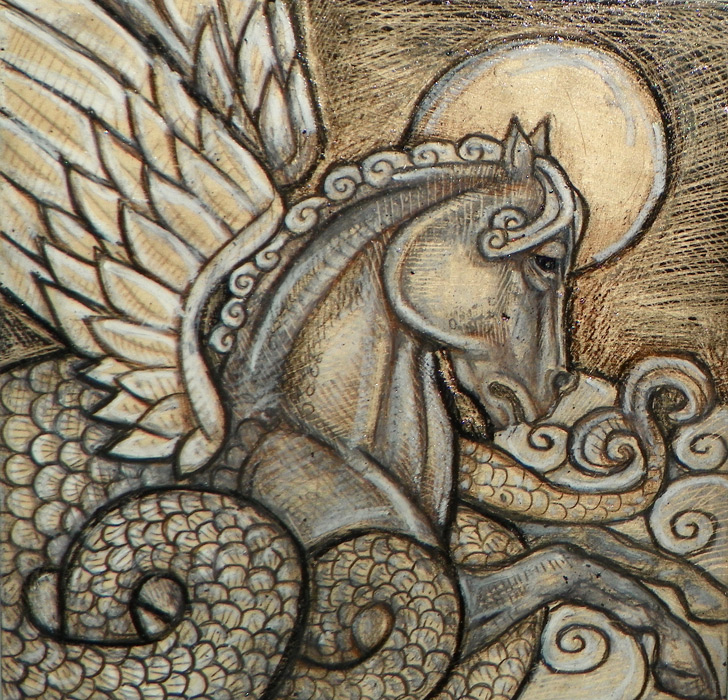 hippocamp sea horse art