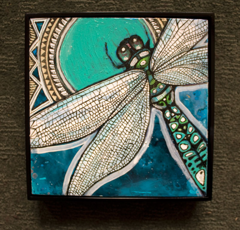 dragonfly painting