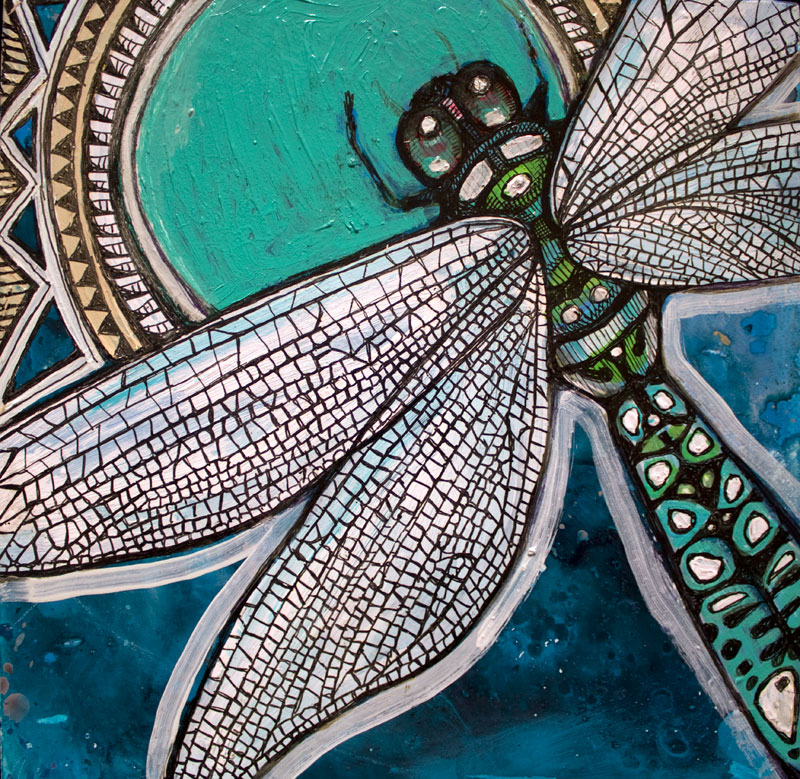 dragonfly painting