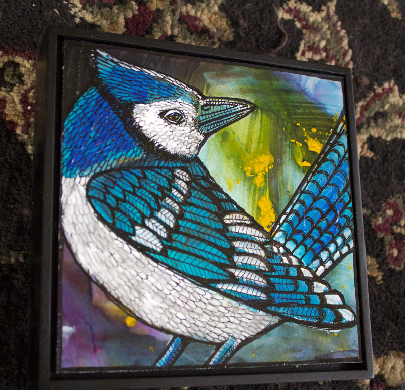 blue jay painting