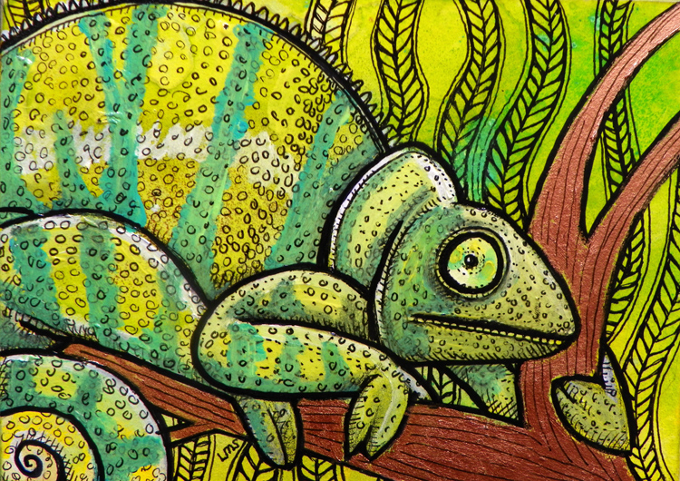 chameleon art