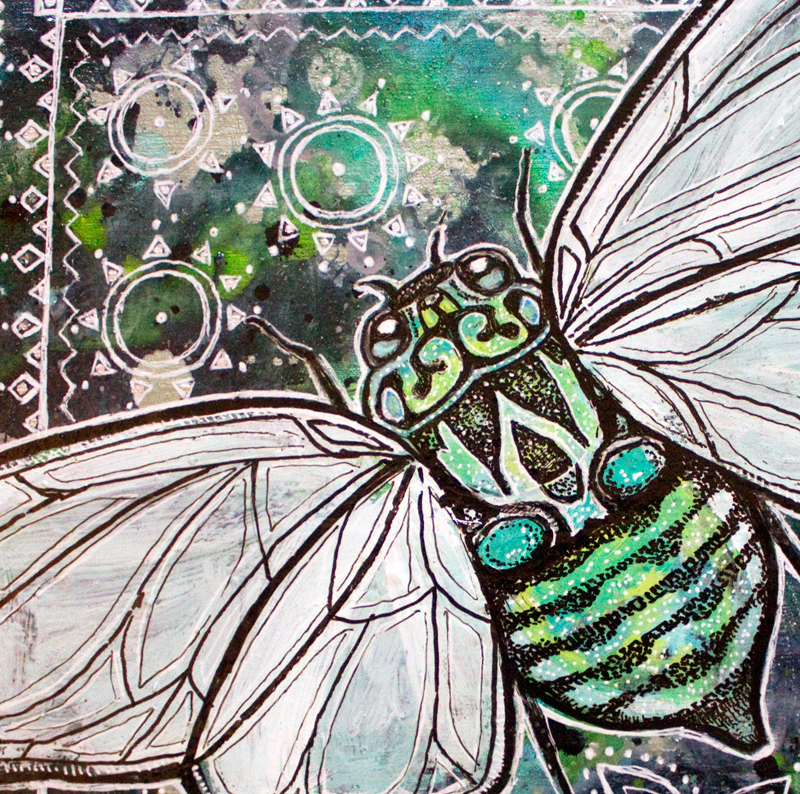 cicada insect art