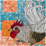rooster bird art