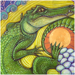 crocodile alligator art