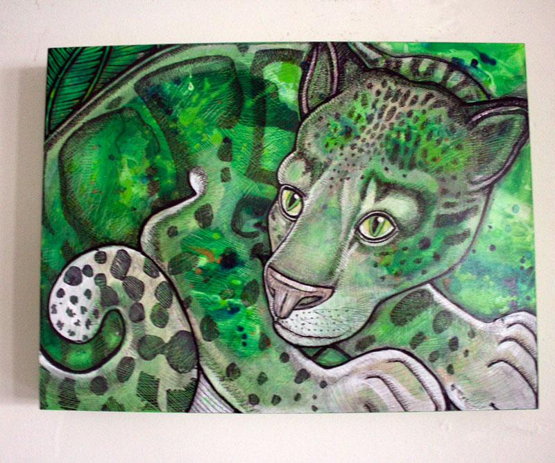 clouded leopard art