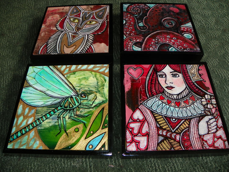 miniature paintings by Lynnette Shelley