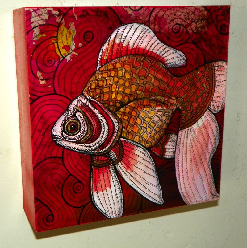 gold fish art