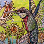 hummingbird painting