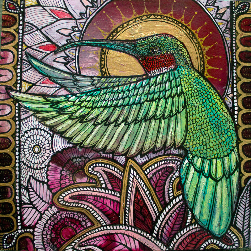 hummingbird art