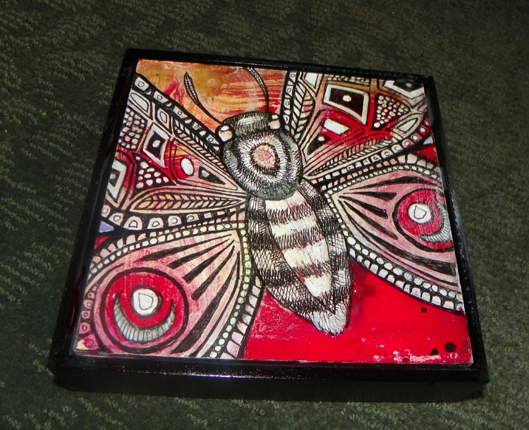 insect art miniature painting