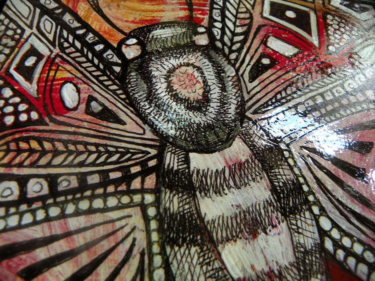 insect art miniature painting