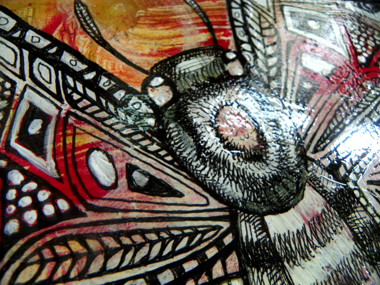 insect art miniature painting