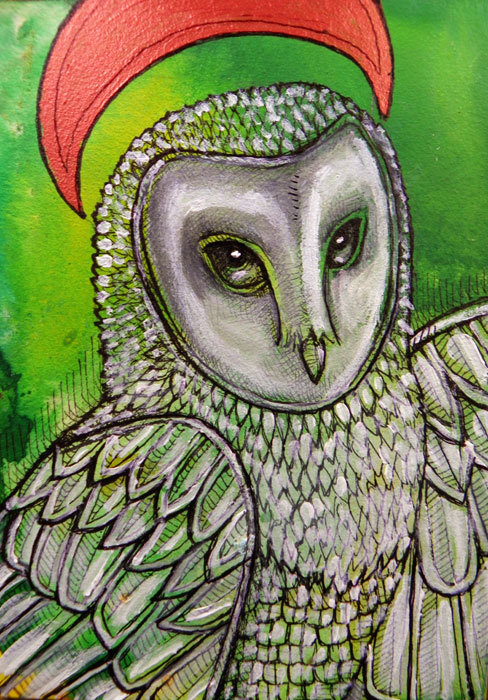 barn owl art