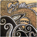 dragon asian art painting