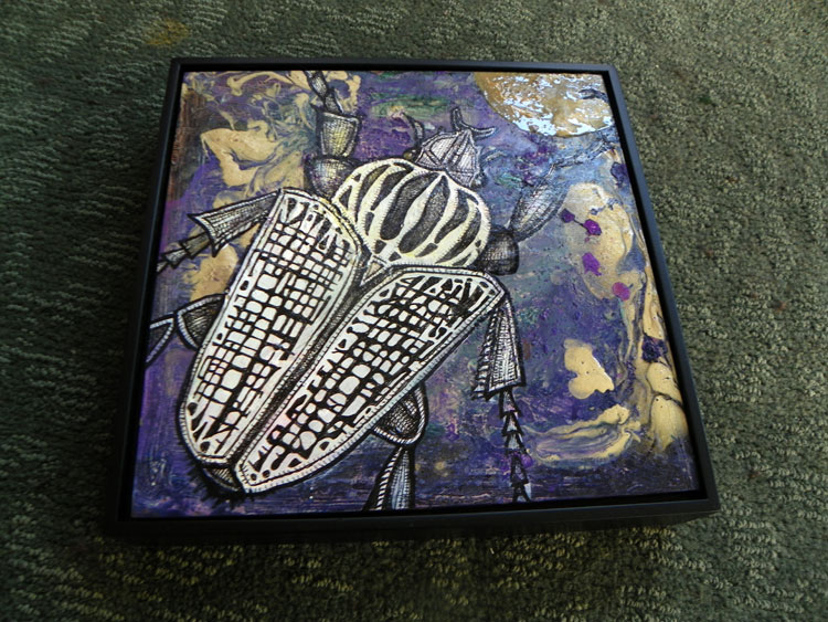 goliath beetle painting