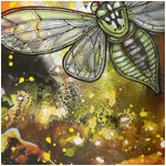 Green Cicada Art