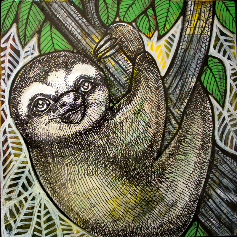 sloth art