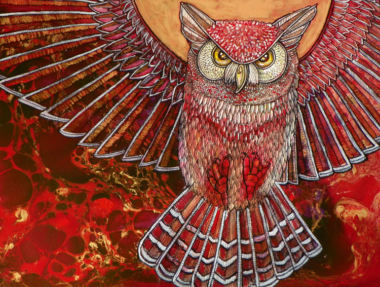 Great Horned Owl Painting