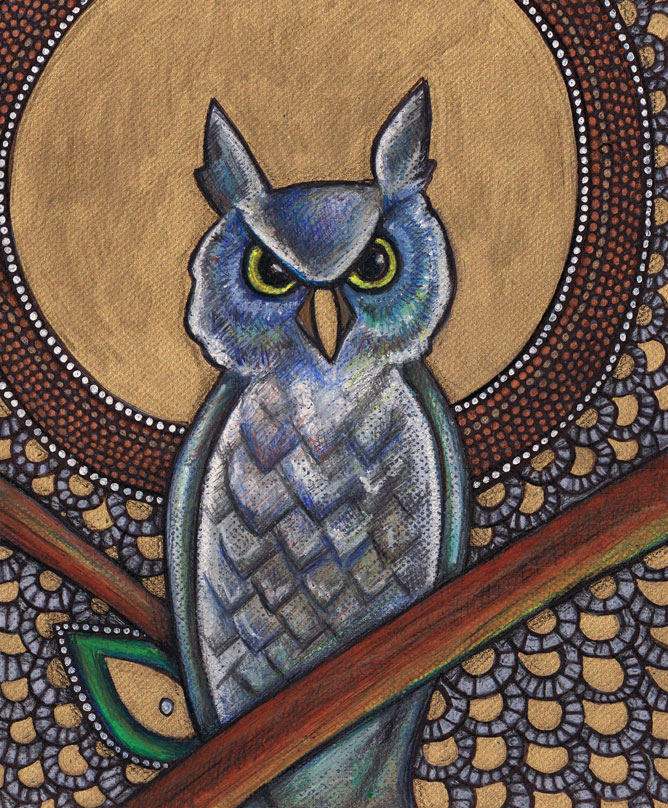owl painting