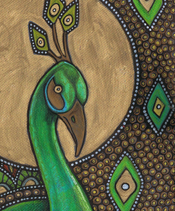peacock painting