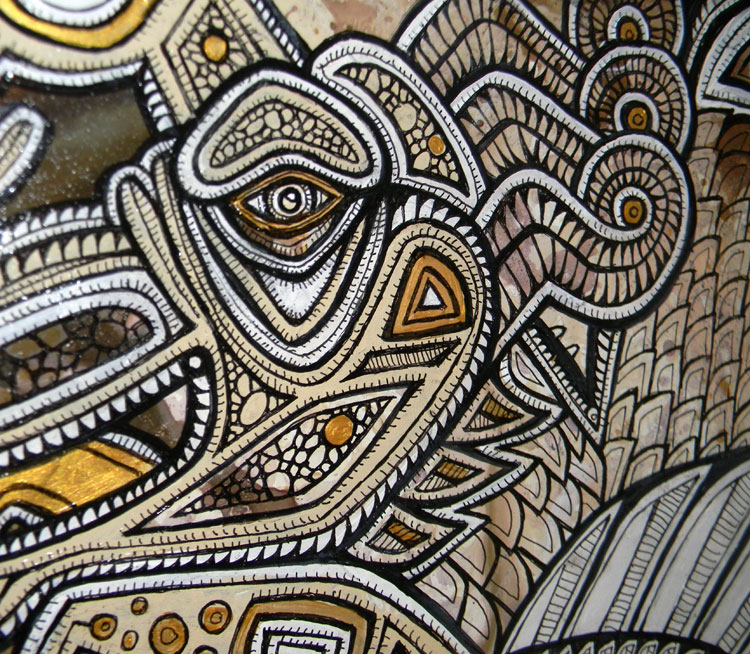 tribal dragon art