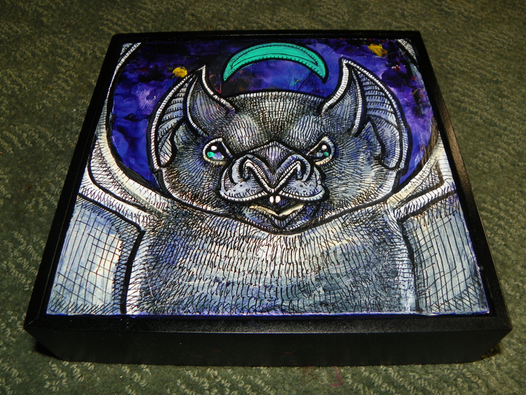 vampire bat painting