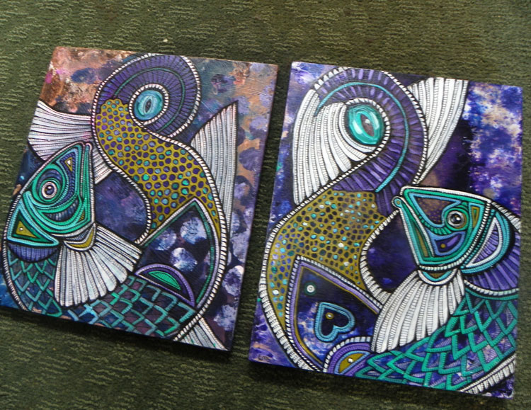 tribal fish art
