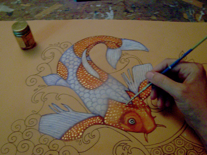 work in progress artwork