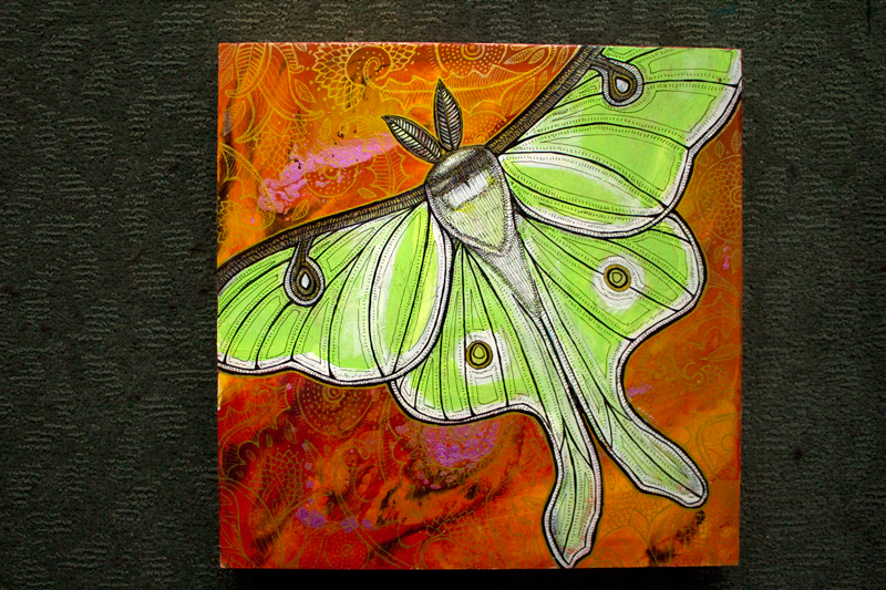 luna moth art