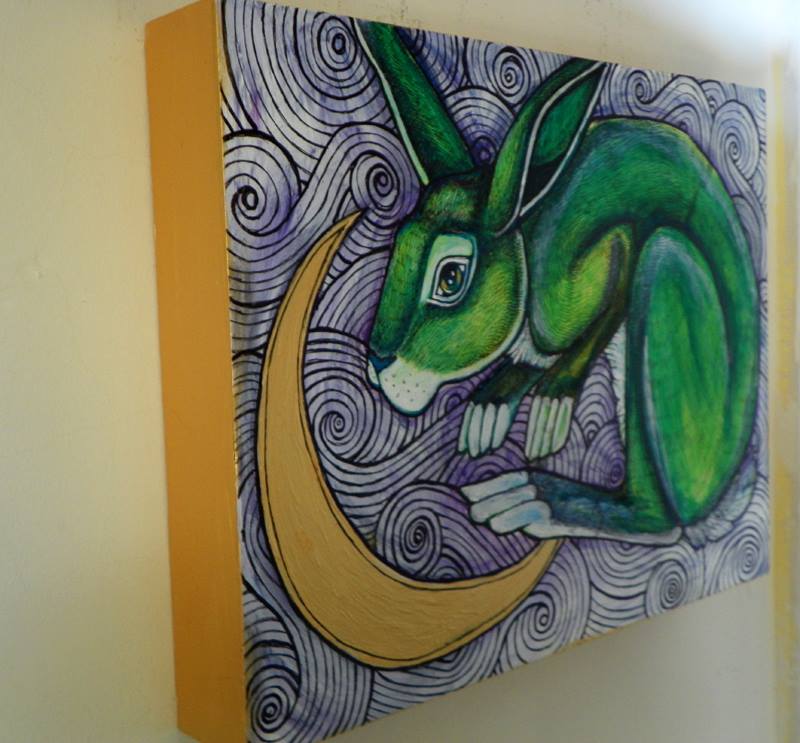 Moon Hare painting