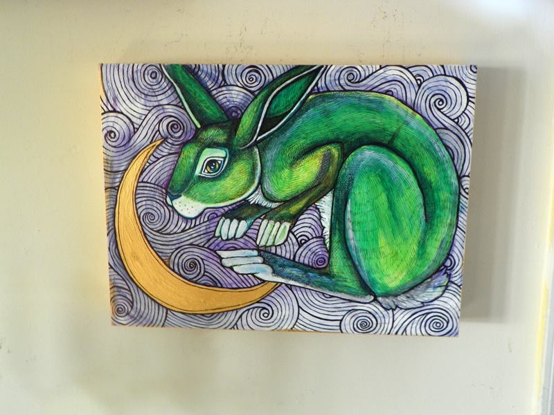 Moon Hare painting