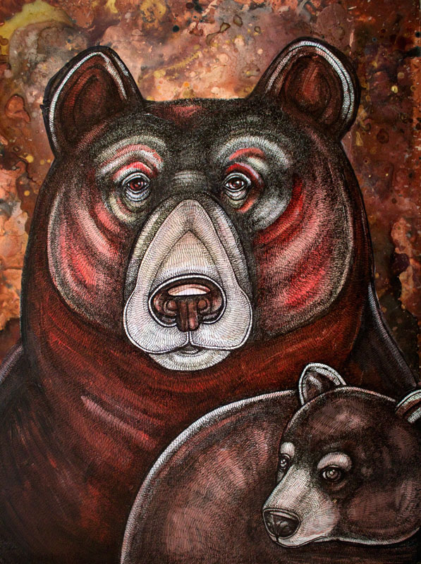 grizzly bear art