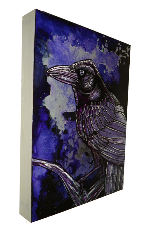 crow raven painting