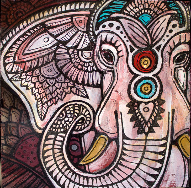 indian elephant miniature