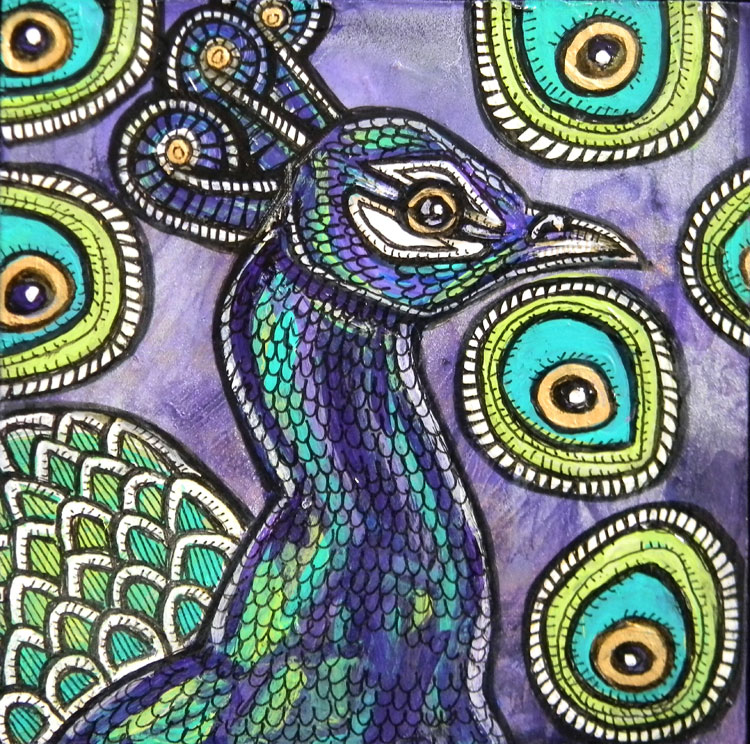 peacock art