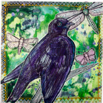 purple martin bird art