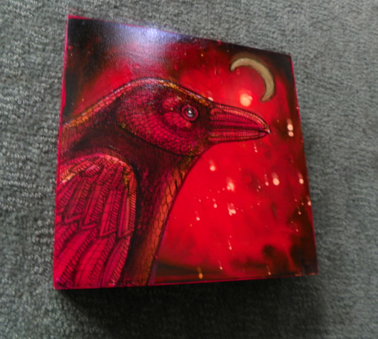 crow raven corvid painting