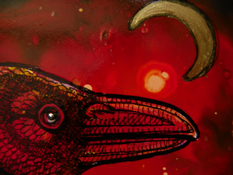 crow raven corvid painting