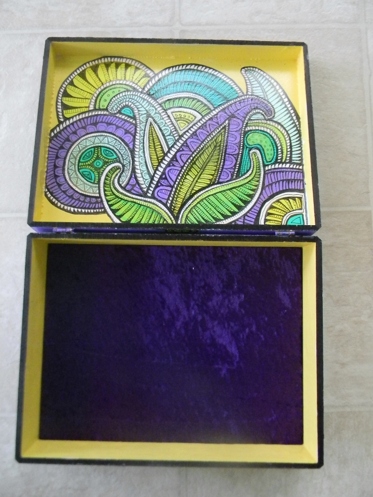 handpainted art box