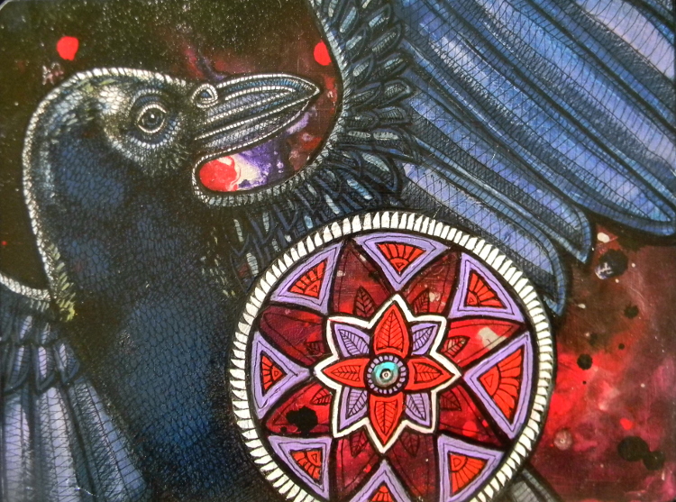 raven totem box