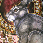 sacred hare rabbit art