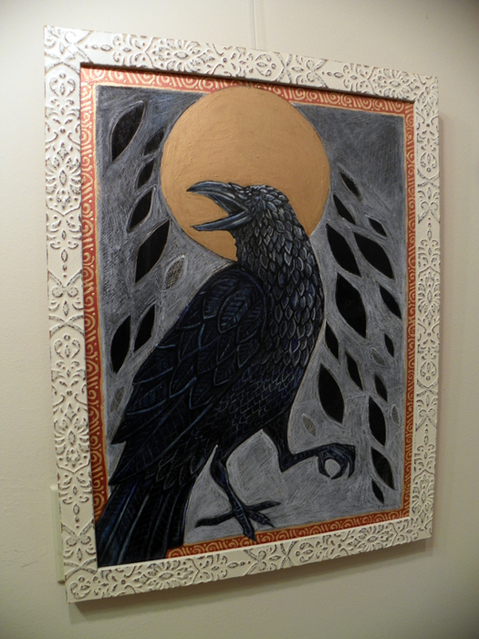 Raven Painting by Lynnette Shelley