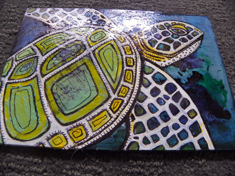 sea turtle painting