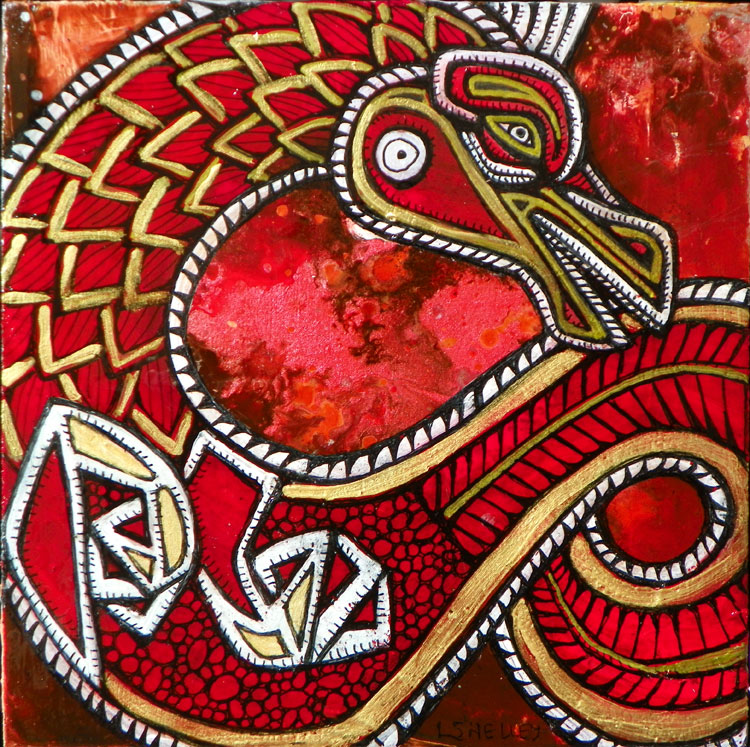 red dragon art