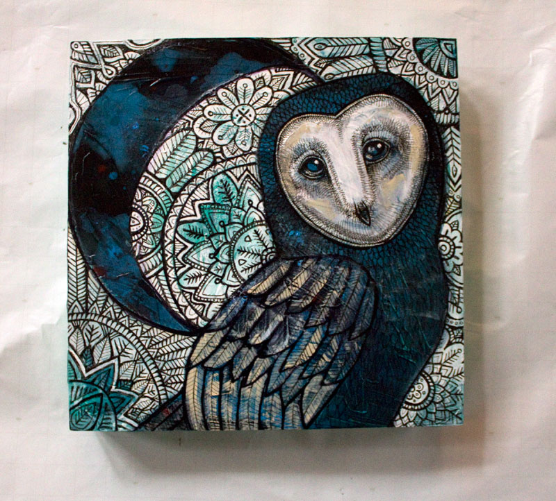 owl painting