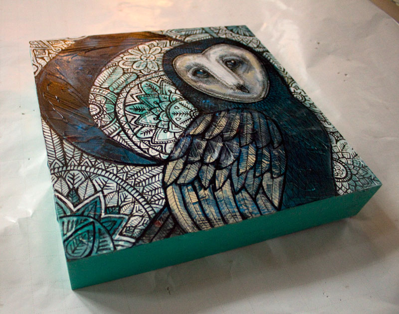owl painting