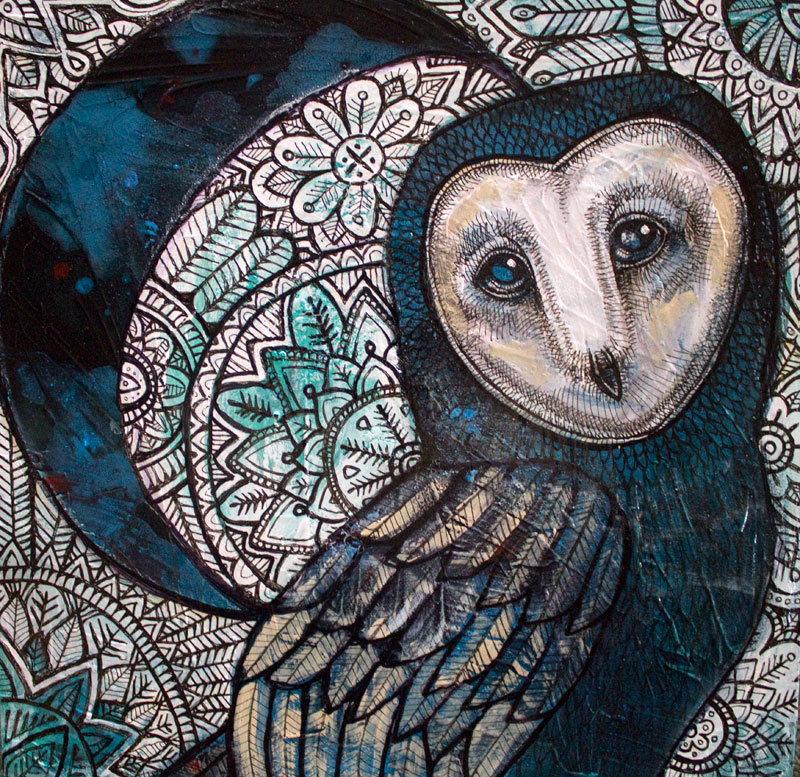 owl painting