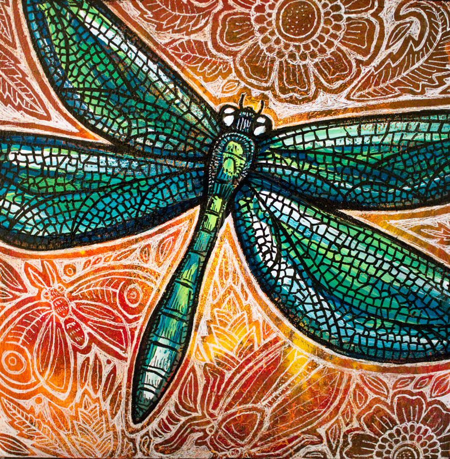 dragonfly insect art