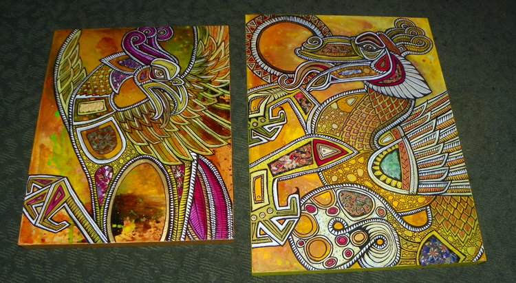 phoenix dragon fantasy animal art